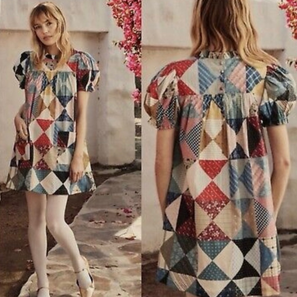 Doen Amarillo Patchwork Dress